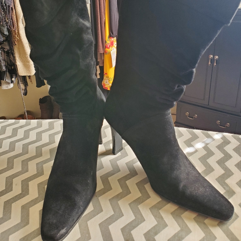 Black Suede Boots